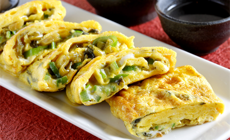 辛子高菜入り玉子焼き
